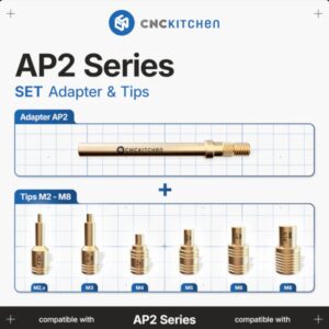 Set Adapter and Tips – AP2 Series+Tips SET V2 (Adapter AP2+Tips M2-M8) – CNC Kitchen