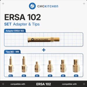 Set Adapter and Tips – Weller ERSA 102 (Adapter ERSA 102+Tips M2-M8) – CNC Kitchen