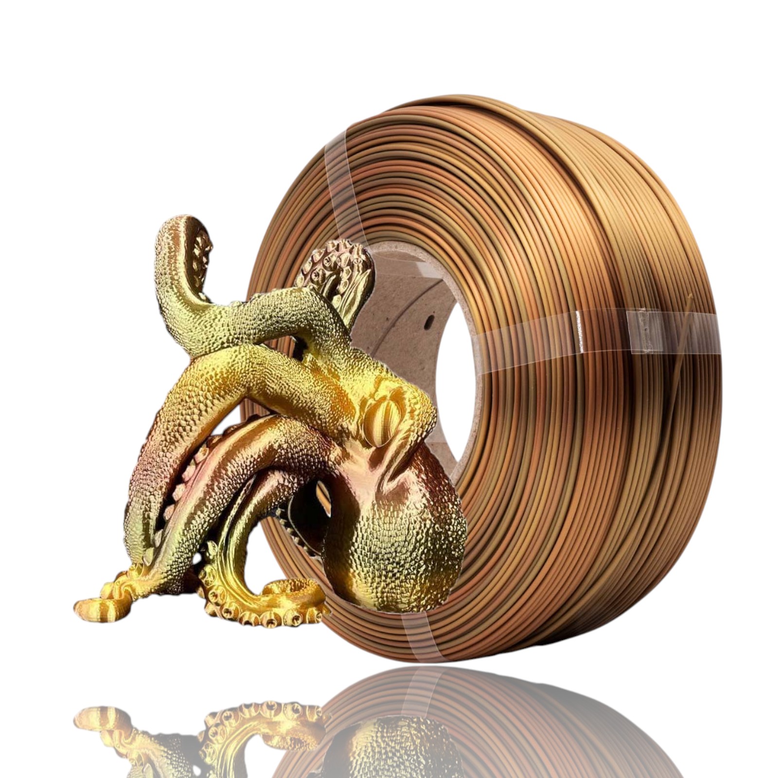 3d-printing-high-quality-filament-refill-pla-silk-rainbow-amber-(WEBSITE EVOLT)