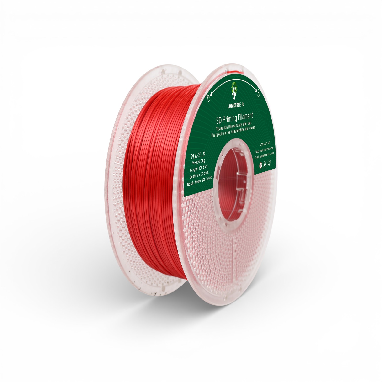 PLA Silk Red-(WEBSITE EVOLT)