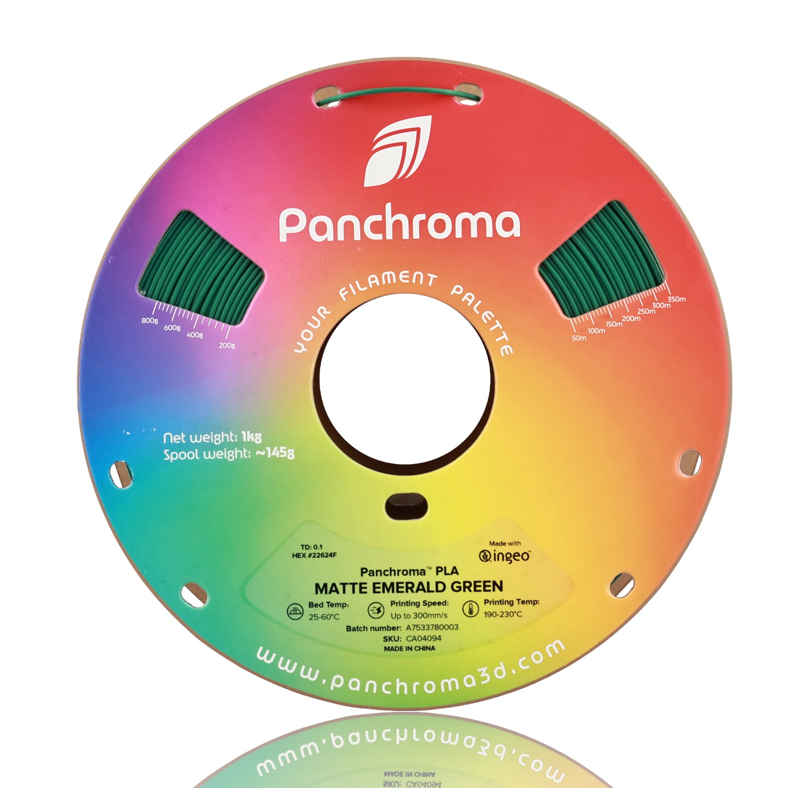 Panchroma PLA Matte 1kg Emerald Green - Polymaker