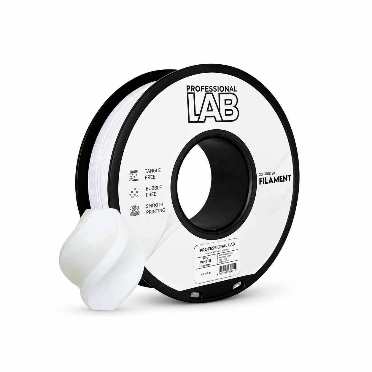 professional lab petg white evolt portugal filamento impressao 3d