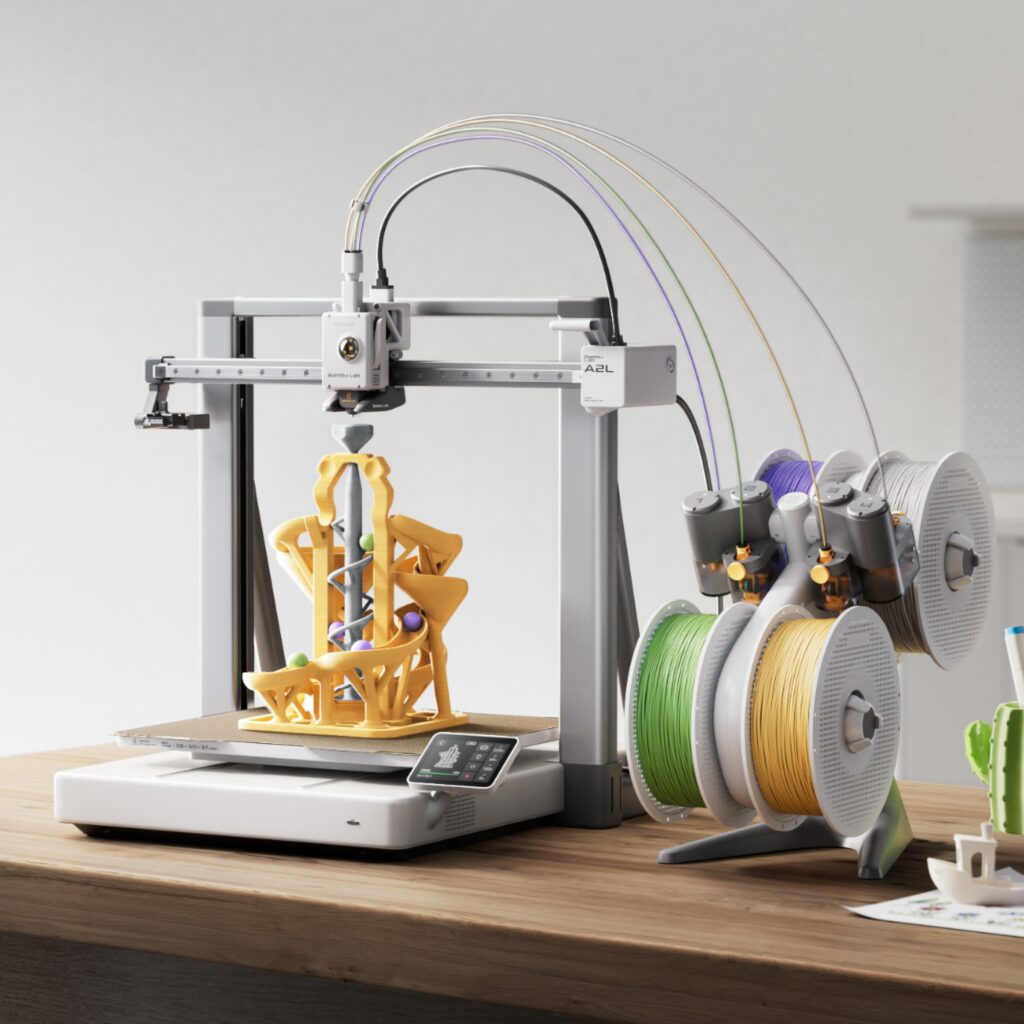 Impressora 3D Bambu Lab A2L de grande formato com volume de impressão de 330 mm