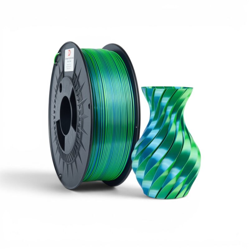 3DPower PLA Silk dual - Blue & Green_3 (WEBSITE EVOLT)