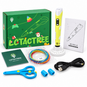 Kit Caneta 3D Amarela Edição Natal – LOTACTREE